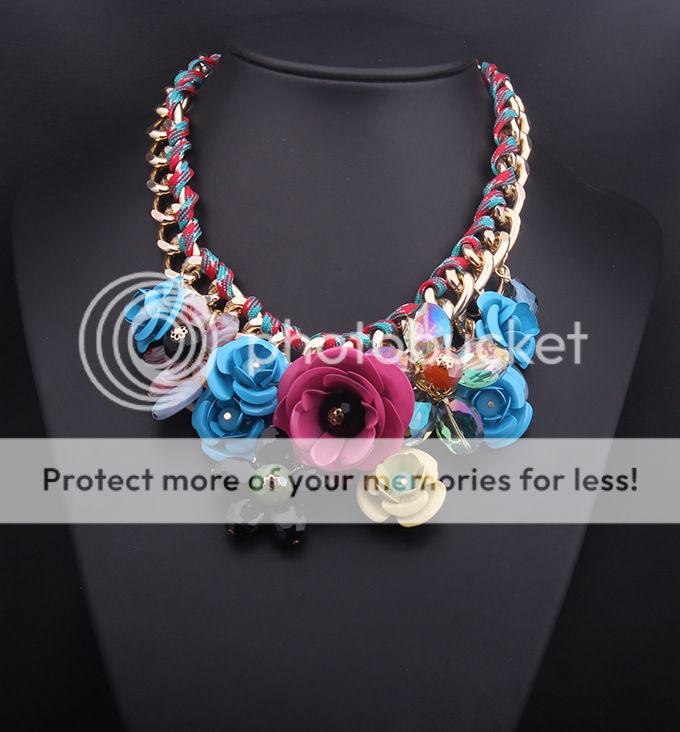 flower choker statement necklace chunky flower choker statement necklace chunky