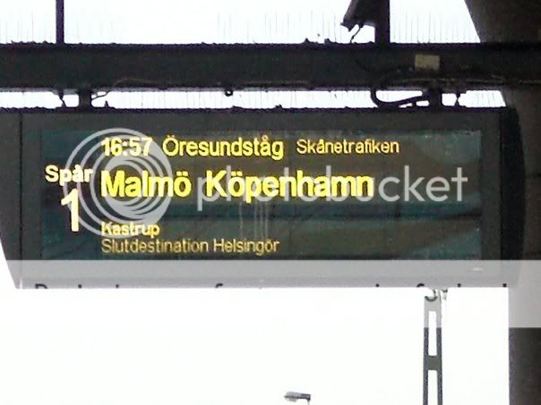 Train towards CPH airport